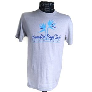 Vintage T-Shirt Gray Paradise Bay Club Hawaii